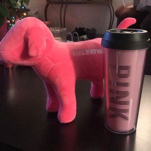 NWT Pink Nation Pup and Travel Mug!